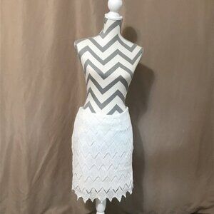 Karen Kane Medium White Pencil Skirt With …